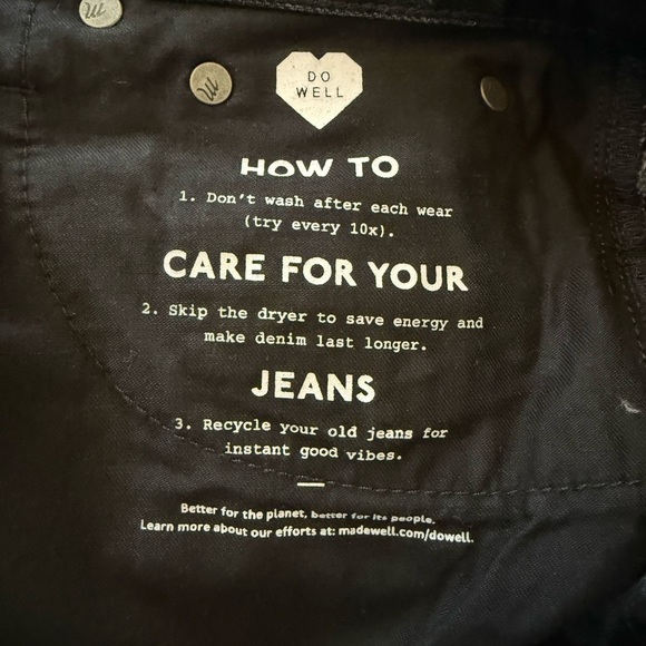 Madewell The Mom Jean Short Short Black/Gray Wash Size 26 - Picture 7 of 11